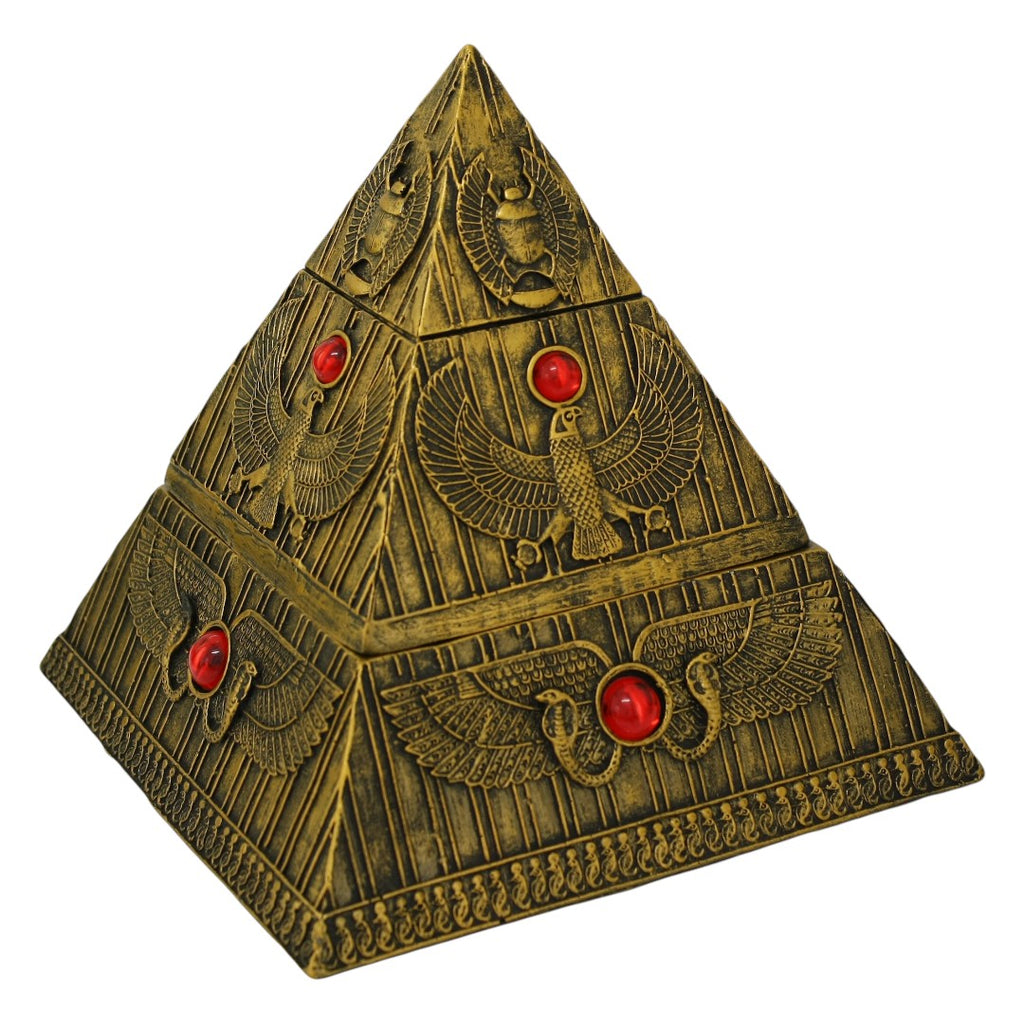Large Gold Egyptian Pyramid Altar Box – Enchanted Genie LLC