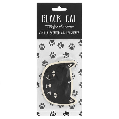 Black Cat Vanilla Scented Car Air Freshener
