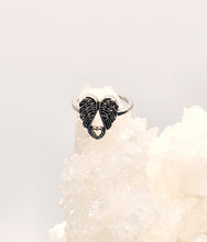Angel Wings with Heart Ring