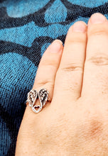 Angel Wings with Heart Ring