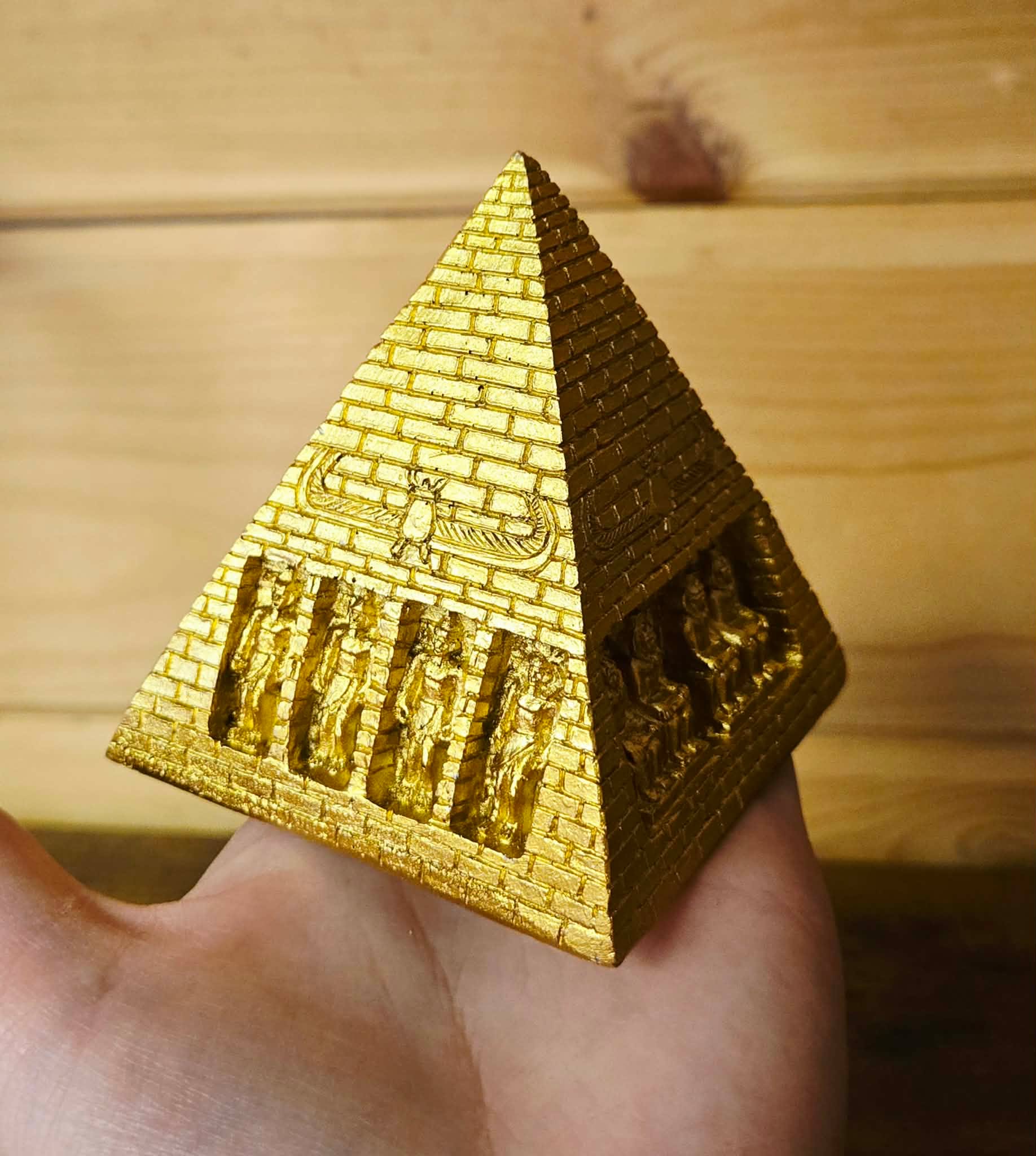 Pyramid Small Small Gold Egyptian Pyramid – Enchanted Genie LLC