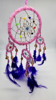 Gypsy Dreams Pink/Purple 5 Hoop Light-Up Dream Catcher