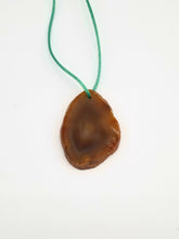 Mini Dyed Agate Slate Necklaces