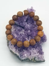 Wenge Wood 12mm Round Bead Bracelet