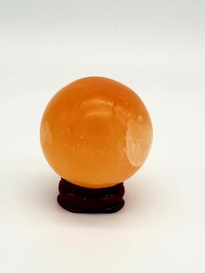 Orange Selenite Sphere (Medium)