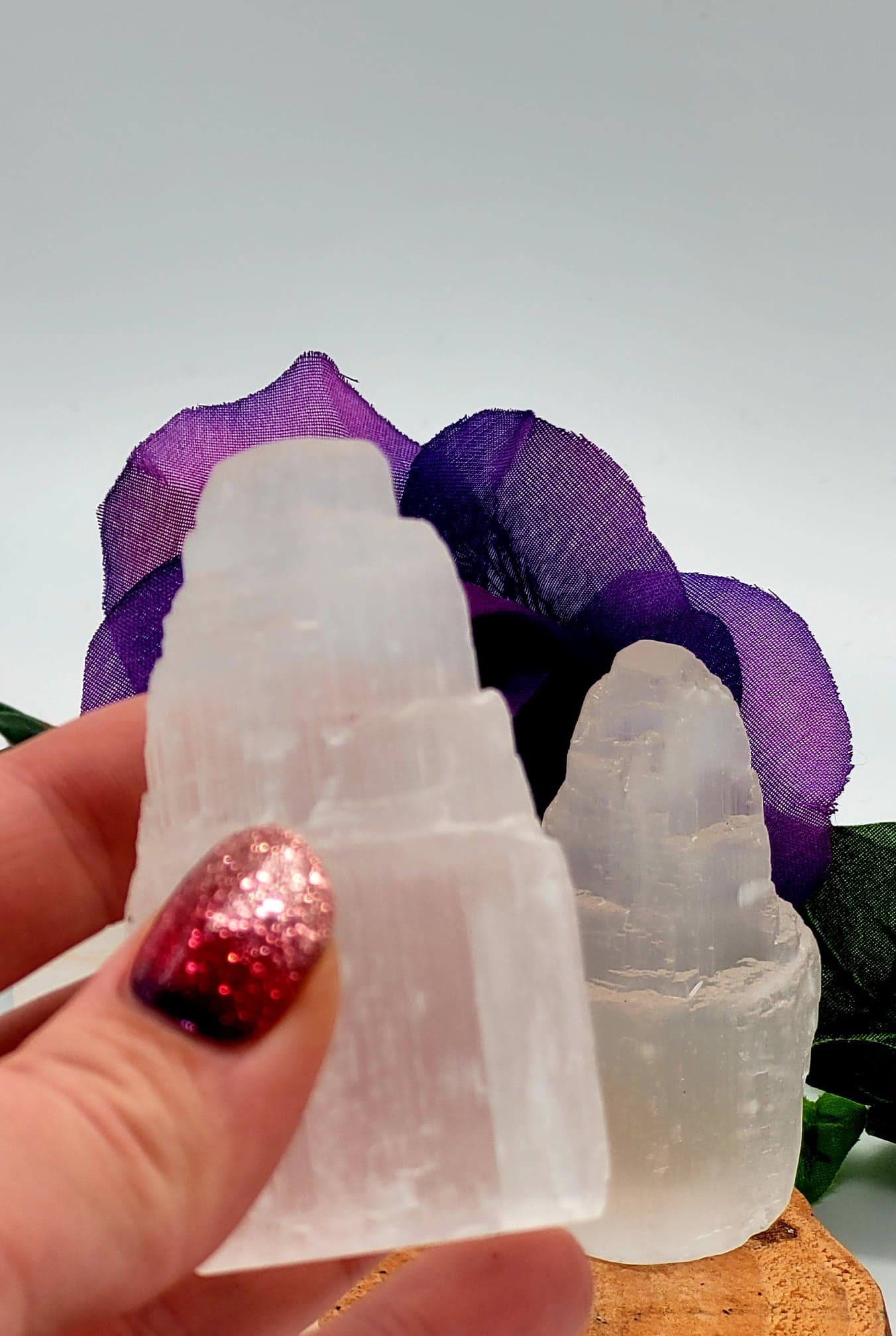 2 1/2" Selenite/Satin Spar Mini Cathedral