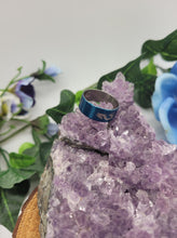 Metallic Blue Dragon Ring Size 6