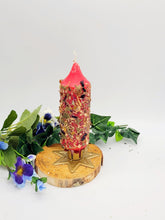 Passion Herb Dipped Spell Candle