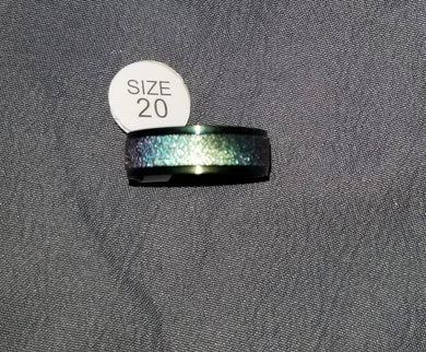 Black Shimmery Ring Size 8/9