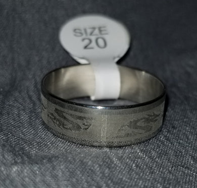 Silver Chinese Dragon Ring Size 8/9