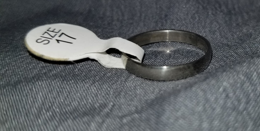 Thin Plain Silver Ring Size 6