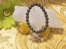 8mm Hematite Round Bead Bracelet