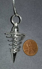 Silver Spiral Pendulum