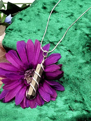 Pyrite Point Wire Wrapped Necklace