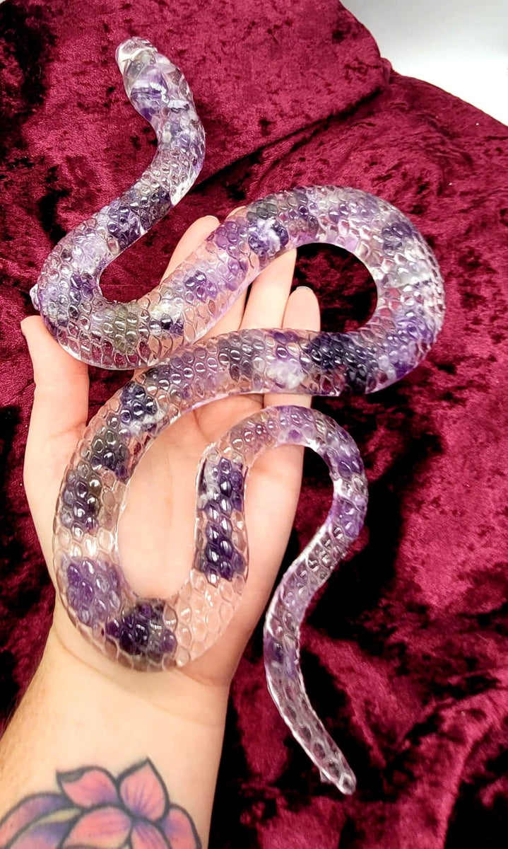 Crystal Resin Snake – Enchanted Genie LLC