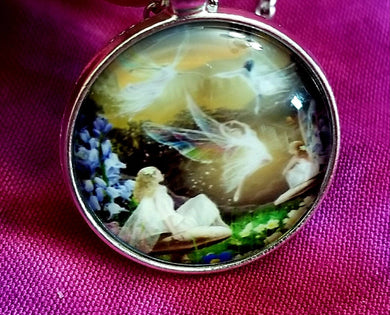 Dance of the Fairies Cabochon Necklace