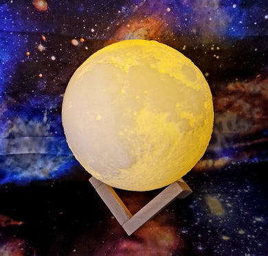 3D Printed Moon Lamps