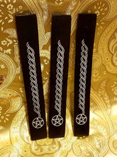 10" Black Pentagram Incense Burner