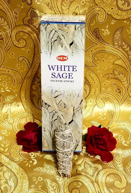 Hem White Sage Incense Sticks 8 gram (8 Pack)