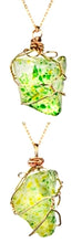 Green Speckled Infusion Necklace