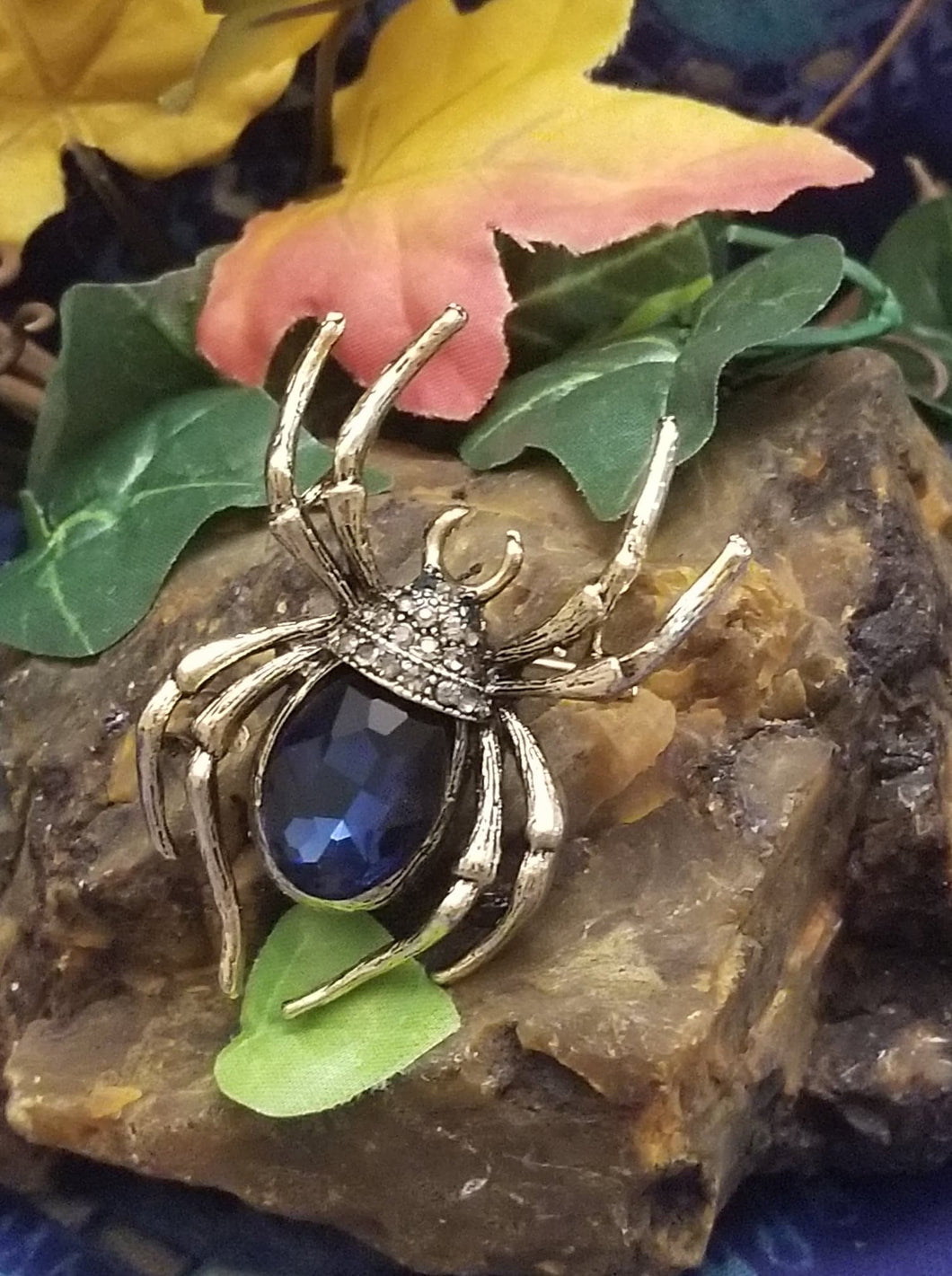 antique spider brooch