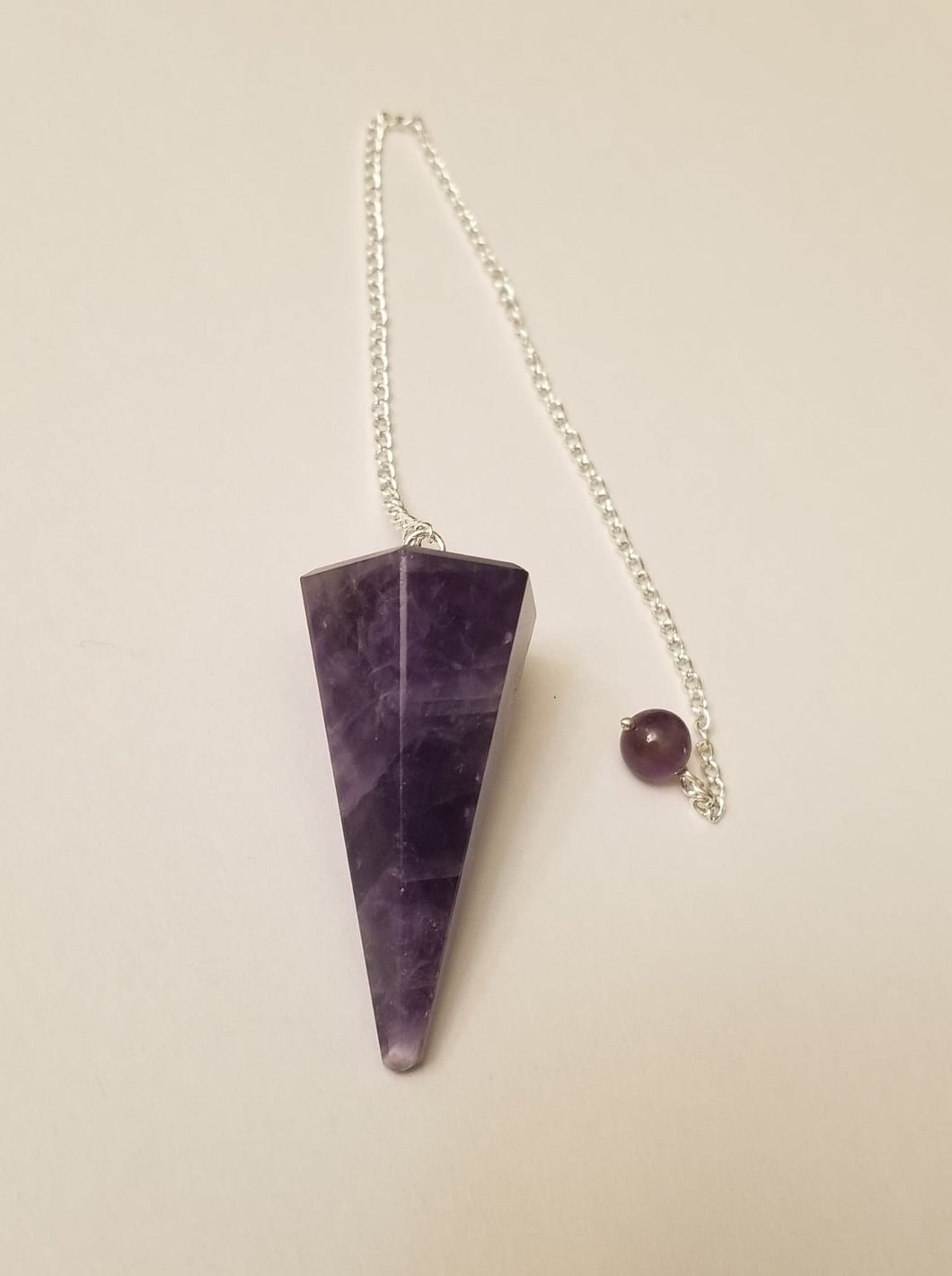 Hexagonal Amethyst Pendulum