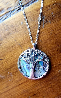 Divine Abalone Tree Necklace