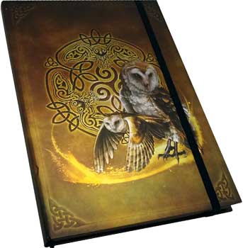 Celtic Owl Hardback Journal