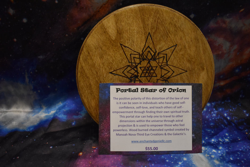 Portal Star of Orion Art Plaque