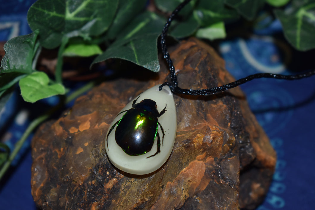 Beetle Glow Necklace