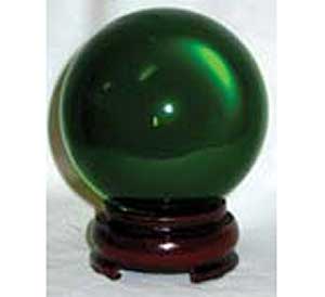 Green Gazingl Ball 50mm w/stand