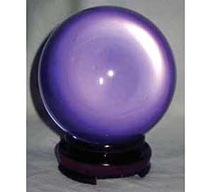 Alexandrite Lavender Crystal Ball w/stand (55mm)