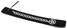 10" Black Pentagram Incense Burner