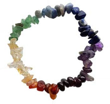 7 Chakra Stone Chip Bracelet