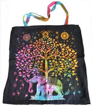 Elephant Tree Tote Bag