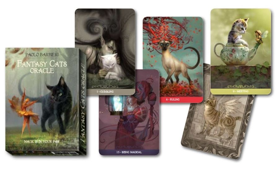 Kitten Oracle Fantasy Cats Oracle Deck By Paolo Barbieri – Enchanted Genie LLC