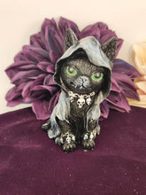 Gothic Hooded Skull Chains Cat