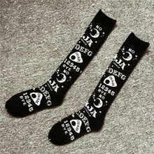 Black Ouija Socks Knee High
